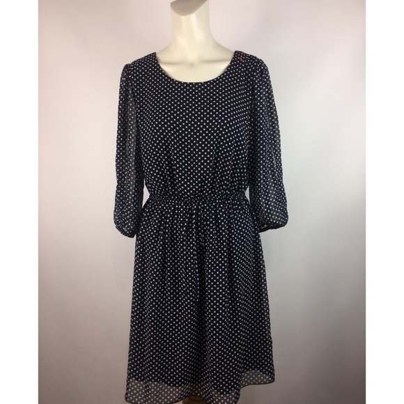 Enfocus Studio Dresses & Skirts - Enfocus Studio Polk A Dot Slit Arm Midi Dress